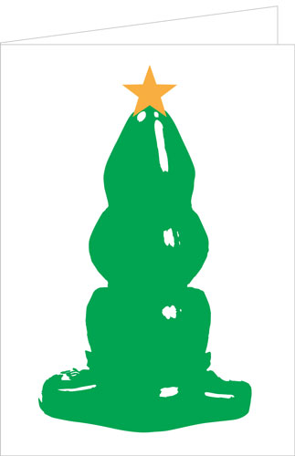 Outside of card: High-contrast image of "Tripple-Ripple" buttplug colored green, with a star on top
