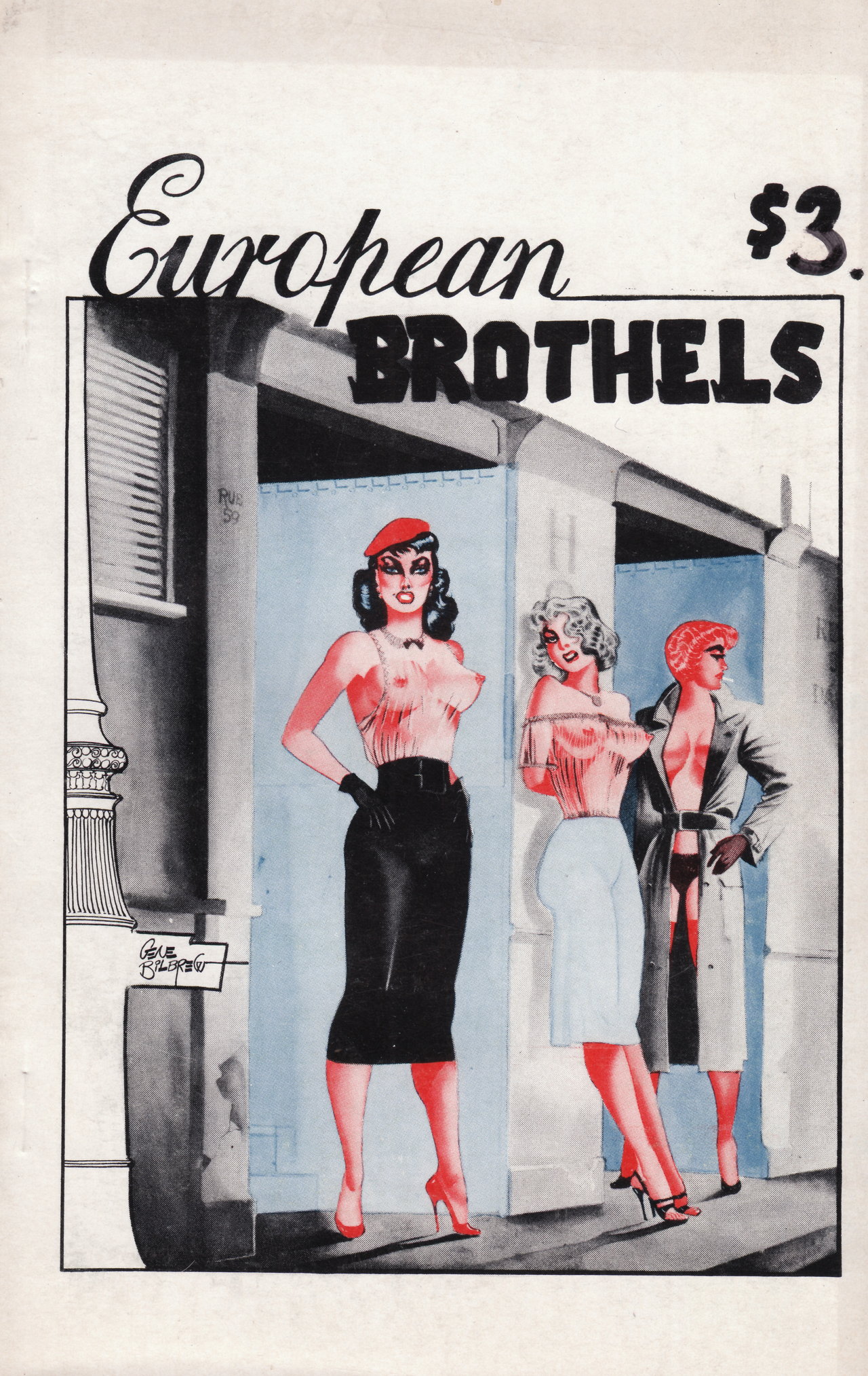 European Brothels book cover: three women in revealing clothing